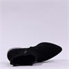 Paul Green Low Heel Pointed Chelsea Boot - Black Suede